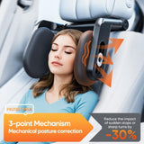 Pecham Car Headrest Pillow, 4-Way Adjustable Car Seat Headrest Pillow with Hook, Thickened Memory Foam Headrest Both Side Sleeper Neck Pillow for Kids Adults, Travel Car Sleeping