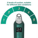 INSMART Blackhead Remover Pore Vacuum with 42℃ Thermal Therapy, Red/Blue Light & 6 Detachable Probes – USB Rechargeable Facial Suction Tool for Deep Cleansing, Comedone Extraction