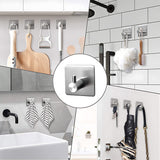 INSMART 7 PCS Bathroom Hardware Set,Silver Stainless Steel Bathroom Tower Rack Set Wall Mounted,Includ Towel Bar, Towel Ring Towel Hook and Toilet Paper Holder