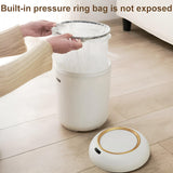 INSMART 3.2 Gallon Motion Sensor Trash Can, Automatic Odor-Proof Bathroom & Kitchen Wastebasket with Waterproof Lid,Silent Close,White Garbage Bin for Home Office