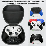 Pecham 14-in-1 Thumbsticks Paddles Accessories Fit for Xbox Elite Series 2/Series 2 Core Controller, Replacement Parts with Carrying Case, Charging Dock - Black