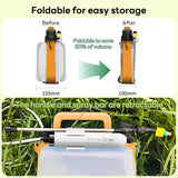 INSMART Battery Powered Sprayer,8L Foldable Electric Sprayer with 3 Nozzles, 2 Speeds,2000mah,180Min Runtime,Visible Water Level & Shoulder Strap