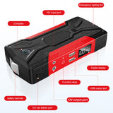 Pecham Car Battery Jump Starter 99800mAh, Jumper Starter Battery Pack for Up to 6.0L Gas & 3.0L Diesel Engines, 12V Portable Jump Box with LED Flashlight, 4 USB Ports