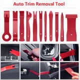 PECHAM 330Pcs Trim Removal Tool, Automotive Removal Set with Storage Bag for Car Panel Dashboard Puller Tool - Red