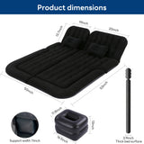 INSMART Car Mattress, Inflatable Travel Bed, Outdoor Camping Back Seat Air Mattress with Pump & 2 Pillows, Blow up Air Mat Bed for SUV, RV, Truck, Home