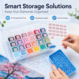 PECHAM 151PCS A4 Diamond Painting Light Pad Kit, Tracing Light Box with Adjustable Brightness Light, 5D Diamond Painting Accessories