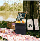 Pecham Car Trash Can with Lid, 3 Gallons Leak-Proof Hanging Garbage Bag Organizer, Waterproof Auto Storage Container, Oxford Cloth Trash Bin for Car