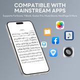 INSMART Wireless Page Turner Pedal, Bluetooth Hands-Free Foot Switch for iPad, Tablet, Phone, Music Score & Teleprompter