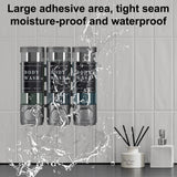 INSMART Shampoo and Conditioner Dispenser, 3 Chamber No Drill Wall-Mounted Shower Soap Dispenser, Large Capacity 900ML for Bathroom & Hotel