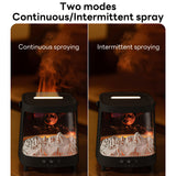 INSMART Humidifier for Room,200ml Ultrasonic Aromatherapy Machine with 7-Color Flame,Remote,3-Speed Timer,Starry Sky Pattern,Quiet,BPA Free,for Home Office Bedroom