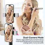 INSMART Selfie Stick, 85" Phone Tripod with Wireless Remote & Fill Light, Extendable Portable Phone Stand, Smartphone & GoPro Mount