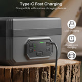 INSMART Cordless Electric Lunch Box,54 Oz(1600ml) Heated Lunch Box Powered with Scheduled Heating,24000mAh Battery,50W Fast Heating & 6-Temp Keep Warm, for Outdoor,Office,Car