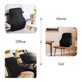 IBTORO Lumbar Support Pillow, Adjustable Memory Foam, Breathable Mesh Back Cushion for Office, Car & Home, Washable Cover, Pain Relief & Posture Support