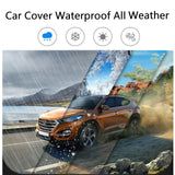 Pecham Car Cover Waterproof All Weather, 193''x79''x73'' Heavy Duty Car Covers for Automobiles, SUVs