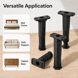 IBTORO Heavy Duty Bed Frame Support Legs 8PCS Adjustable 7.8-15.7" for Bed Sofa