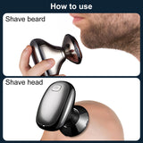 INSMART 5-in-1 Unisex Electric Shaver with LED Display, Auto-Sharpening Blades, Waterproof USB Rechargeable & Magnetic Head