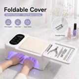 IBTORO UV LED Nail Lamp, 380W Gel Nail Dryer, 96 LEDs, Flip-Top Hand Rest