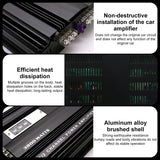 Pecham 3800W 4 Channel Car Amplifier, Digital Car Amplifier Stereo Class A/B Amp Audio with 2/4 Ohm Stable, Adjustable Low/High Pass, Bass Boost