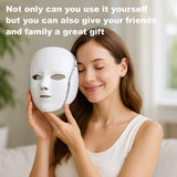 INSMART LED Face & Neck Mask, 7-Color Light Beauty Device for Relaxing Home Self-Care