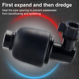 INSMART Air Toilet Plunger,High-Pressure Air Drain Blaster (4.4lbs Force) with 4 Nozzles,Real-Time Pressure Gauge,Unclog Toilets,Sinks,Showers Fast