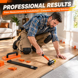 PECHAM 67PCS Laminate Flooring Tools, 7 in 1 Professional Flooring Installation Kit - Orange