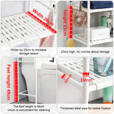 INSMART Over The Toilet Storage Shelf for Bathroom,3-Tier Freestanding Bathroom Organizer with 4-Hooks,H-Shape Frame,Extra Thick Carbon Steel,Space-Saving & Rustproof,White