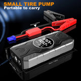 Pecham Multi-functional Car Battery Jump Starter 39800mAh Portable Charger Power Bank for Cell Phone, 4 USB Ports, LED Flashlight, Emergency 12V Auto Jump Starter Power Pack