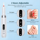 INSMART Cordless Electric Nail Drill Kit – 15000 RPM Rechargeable Electric Nail File for Manicure with 3 Speeds, LED Display, Dual Charging, 12 Bits, 6 Sanding Bands & Base