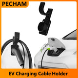 Pecham EV Holder, EV Charging Cable Holder, EV Cable Holder Wall-Mount Electric Vehicle Charger, Universal J Hook Electric Vehicle Charging Cable Holder