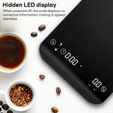 INSMART Coffee Scale with Timer,Rechargeable Mini Espresso Scale,0.1g Precision,Timing/weighing Dual Mode,for Pour-Over Maker