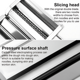 INSMART Manual Pasta Maker Machine – 9 Adjustable Thickness Settings,Stainless Steel Noodle Roller & Cutter,Easy-to-Clean,– Perfect for Homemade Pasta,Dumpling & Lasagna Sheets