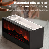 INSMART 3D Flame Essential Oil Diffuser with Remote,7-Color Fireplace Effect,150ml Humidifier,Auto Shut-Off,Quiet Ultrasonic for Home,Office,Bedroom (Black)