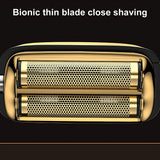 INSMART Professional Rechargeable Foil Shaver for Men, 3-Speed Adjustable, IPX7 Waterproof, LED Display, USB Charging & Detachable Blades, Travel-Friendly Grooming Kit