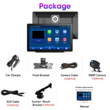 Pecham Wireless CarPlay Screen, 9" FHD Touchscreen Car Audio Receiver, Portable Car Stereo Apple CarPlay Dash Mount & Android Auto with Bluetooth Handsfree, Siri/Fm for Car, Trucks, SUV