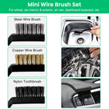 Pecham Car Detailing Brush Set,20PCS Drill Brush Set,Car Interior Detailing Kit & Car Wash Kit with Boar Hair Detail Brush and Cleaning Gel for Wheel,Dashboard,Air Vent,Leather and Exterior