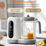 INSMART Baby Food Maker Steamer and Blender,One Step Baby Food Processor Steamer Puree Blender,Touch Screen Control,for Fruit,Vegetable,Meat,BPA-Free,450W,2-14oz,White