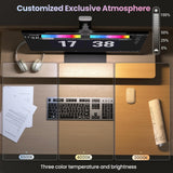 INSMART Monitor Light Bar,Eye-Care Dual Light Computer Light Bar,3 Color Temperature Adjustable Brightness Screen Light Bar,15 RGB Backlight for Home Office Gaming