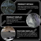 Pecham Car Rooftop Cargo Carrier Bag, 16 Cubic Feet 100% Waterproof Heavy Duty 600D Car Roof Bag for All