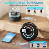 INSMART Portable CD Player with Bluetooth, 2000mAh Rechargeable, LCD Display, Personal CD Player with Stereo Speakers for Car, Home, Travel