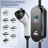 PECHAM EV Charger Level 2, 16A 2.8KW Electric Vehicle Charging Station with 16.4ft Cable for J1772 EVs