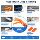 IBTORO Mini Split Cleaning Kit, 13pcs Waterproof AC Wash Bag with Support Panels for 1-2P Wall Unit