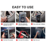 Pecham Car Jump Starter with Air Compressor, 2000A Car Battery Jump Starter with 150PSI Digital Tire Inflator, Portable Battery Jump Box with Smart Charging Port and LCD Display