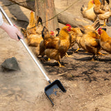 INSMART Chicken Poop Scooper, 3-in-1 Metal Chicken Coop Rake With Adjustable Stainless Steel Handle, Scooper Litter & Sifting Shovel for Chicken Coops Cleaning