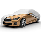 Pecham Car Cover Waterproof All Weather, 189''x69''x47'' Upgraded UV Protective Vehicle Cover for VW Jetta Sedan SUV