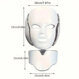 INSMART LED Face & Neck Mask, 7-Color Light Beauty Device for Relaxing Home Self-Care