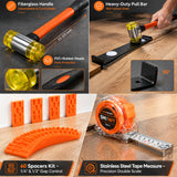 PECHAM 67PCS Laminate Flooring Tools, 7 in 1 Professional Flooring Installation Kit - Orange