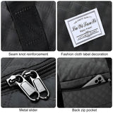 INSMART Expandable Rolling Travel Bag,With 360°Detachable Wheels,Waterproof Foldable Luggage Bag for Gym, Camping,Storage,36L-55L,Black