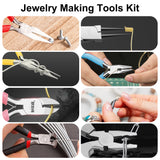 Pecham 8Pcs Jewelry Making Pliers, Mini Jewelry Making Tools Kit with Pouch for for Supplies, Wrapping, DIY Crafts, Beading