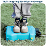 INSMART 13L/3.4Gal Electric Garden Sprayer,Upgrade Battery Powered Garden Sprayer with USB Rechargeable Handle Retractable Wand 3 Adjustable Nozzles & Shoulder Strap for Yard Lawn & Garden