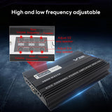 Pecham 3800W 4 Channel Car Amplifier, Digital Car Amplifier Stereo Class A/B Amp Audio with 2/4 Ohm Stable, Adjustable Low/High Pass, Bass Boost